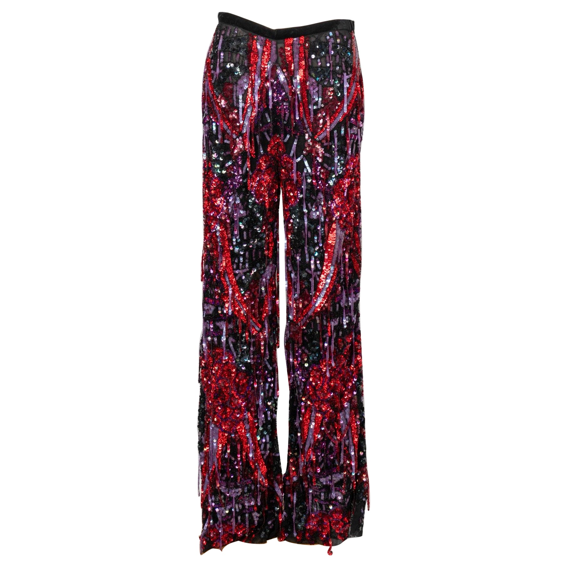 Christian Lacroix Pants with Sequins Haute Couture For Sale