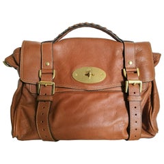 Mulberry brown leather bag