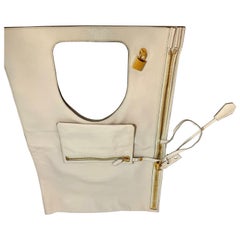 Authentic TOM FORD Alix flat tote Shoulder bag , ALIX Leather Handbag White, New