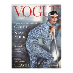 Vintage 1959 Vogue - Cover by Eugene Vernier