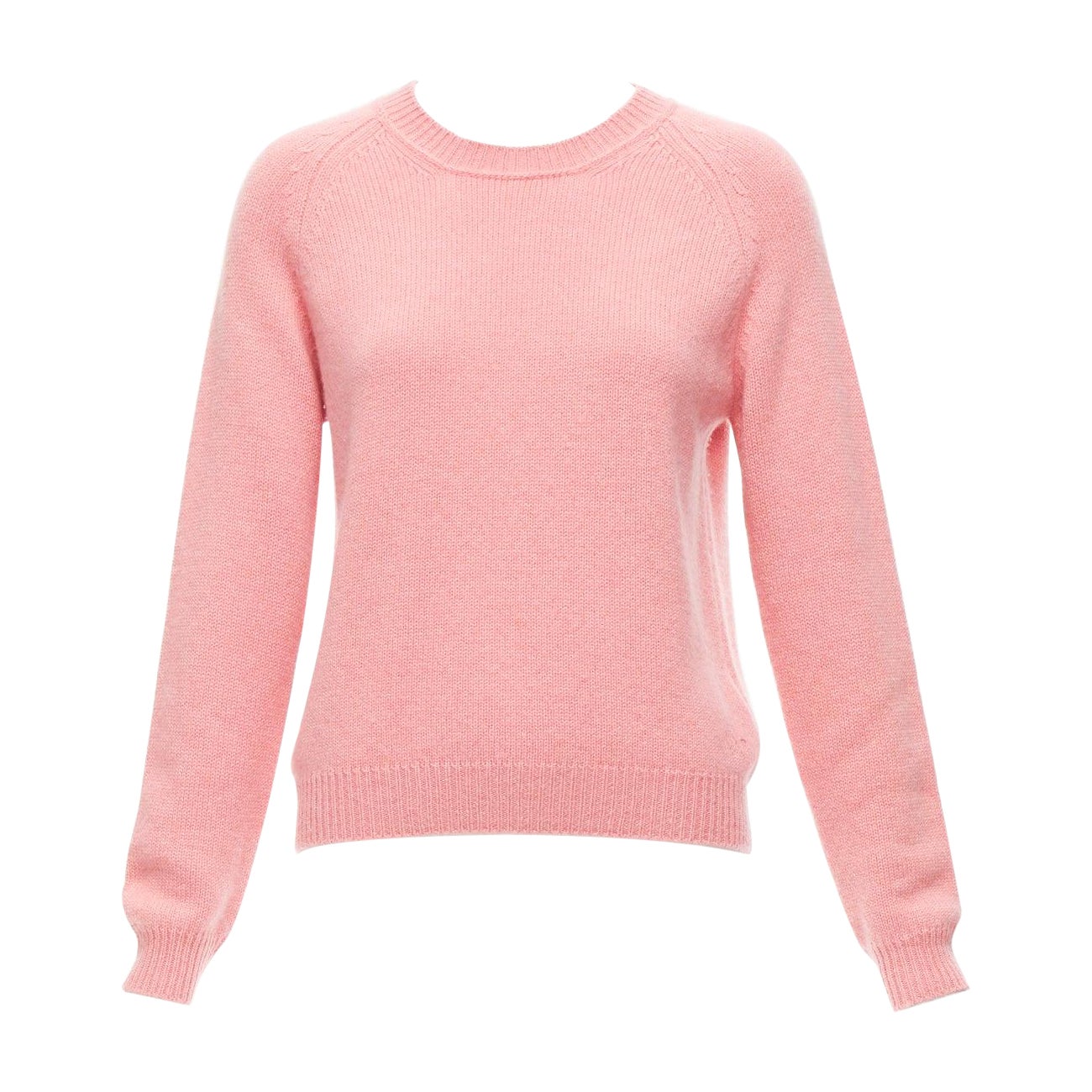 ALEXANDRA GOLOVANOFF Tricot Parisiens 100% cashmere pink long sleeve sweater L For Sale