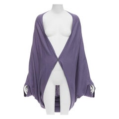 TSE 100% pur cachemire cardigan ras de cou chauve-souris violet