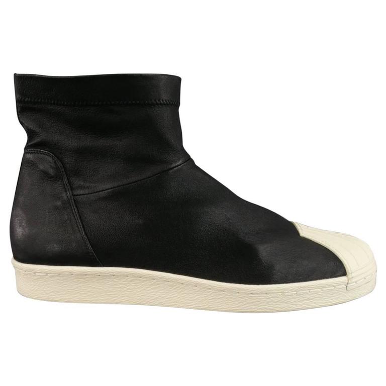 RICK OWENS X ADIDAS Size 11 Black Leather Shell Toe SUPERSTAR Ankle Boots  at 1stDibs | rick owens adidas shell toe, rick owens superstar, adidas x rick  owens superstar ankle boot