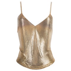 Paco Rabanne gold chainmail evening vest, circa 1968