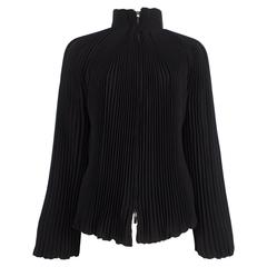 Alexander McQueen accordion pleated evening jacket, circa 2004 4