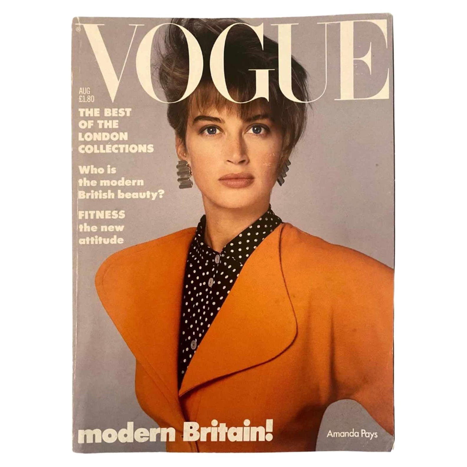 1986 VOGUE  Modern Britain - Cover by by Saul Leiter For Sale