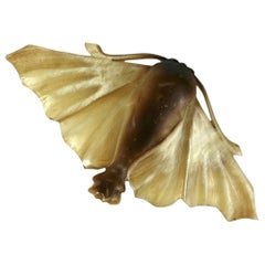 French Art Nouveau Naturalistic Papillon De Nuit Brooch  Brooch