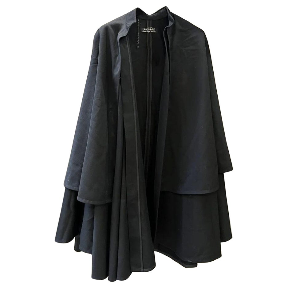 Raf Simons AW 1998 Multi Layer Wool Cloak Cape For Sale