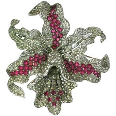 Extraordinary Marcel Boucher Early Orchid Brooch