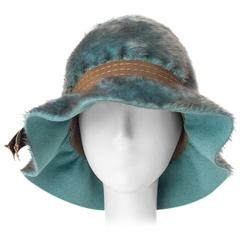 Vintage 60s Schiaparelli Faux Fur Hat