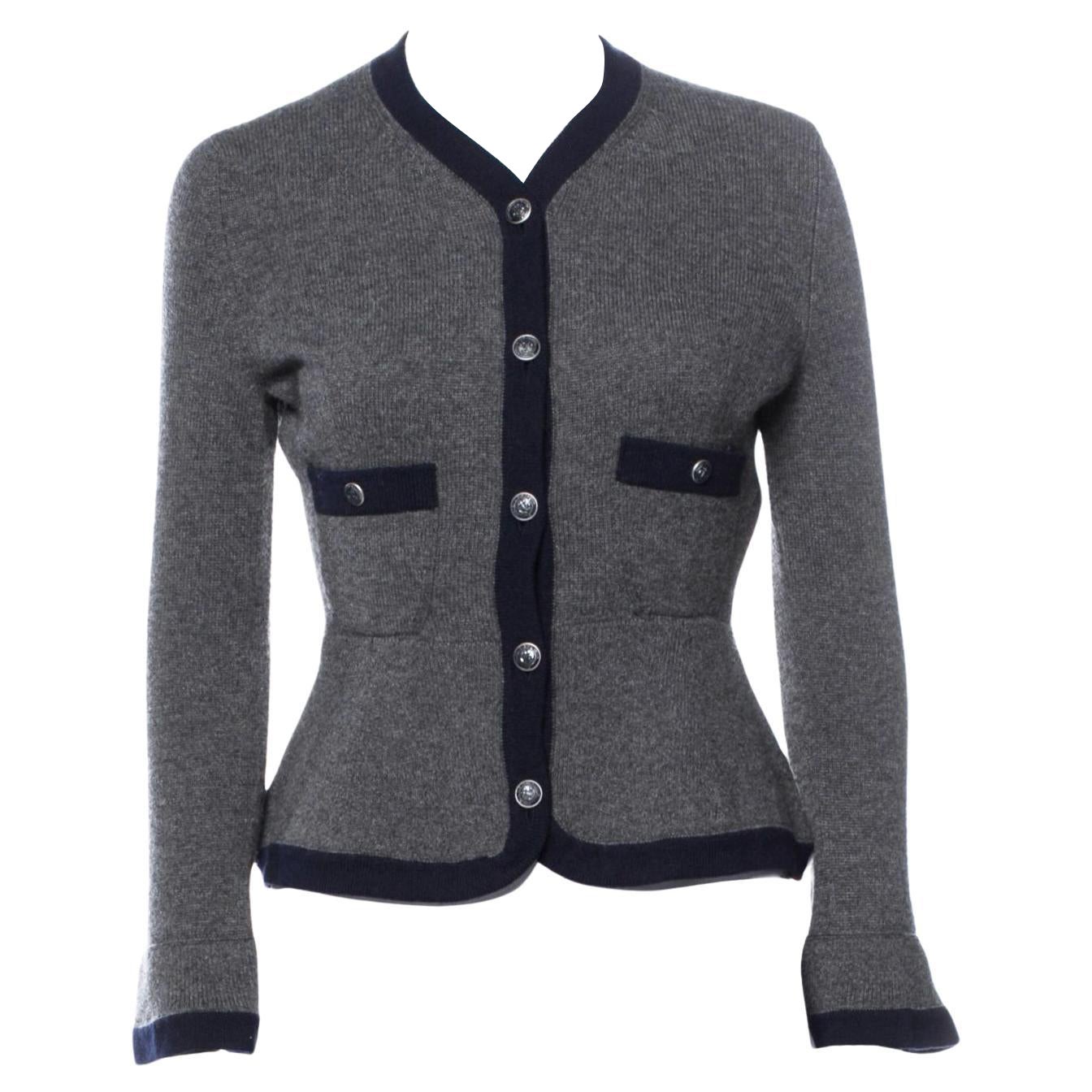 Chanel Iconic Sophie Coppola Style Cashmere Jacket For Sale