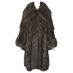 Vintage Fendi Sable Swing Coat