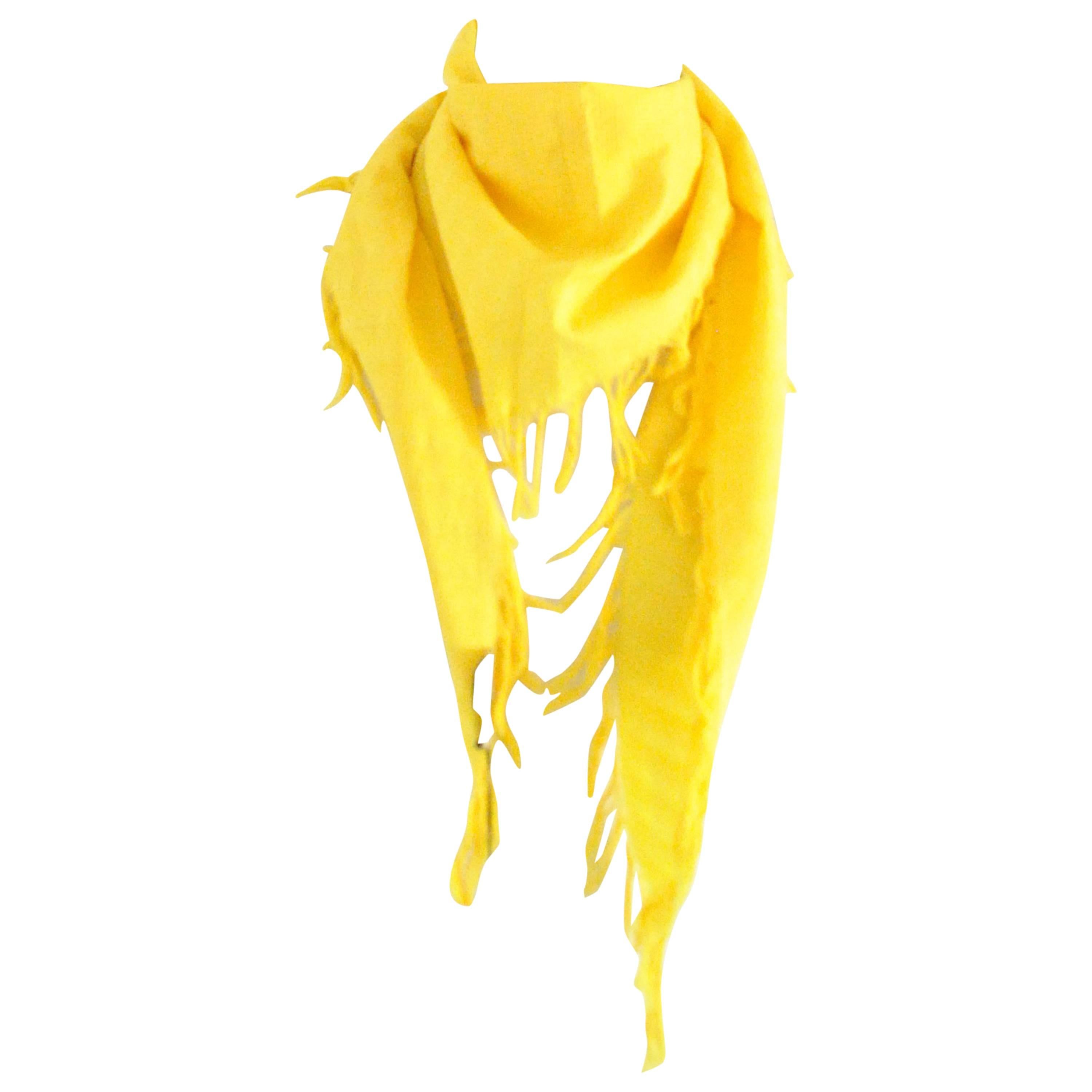 Balenciaga Yellow Scarf NWOT