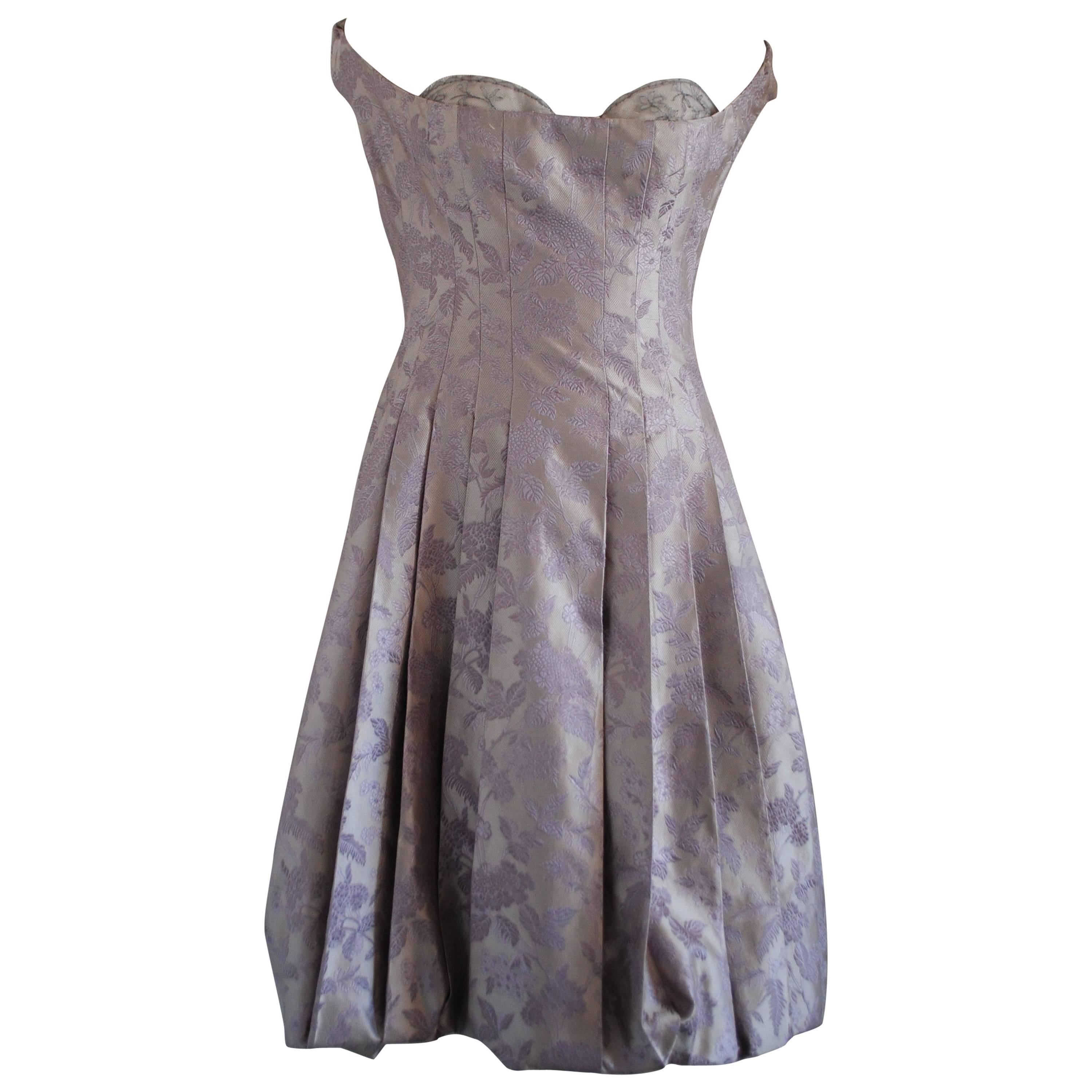 Alexander McQueen Silver light purple Dress NWOT