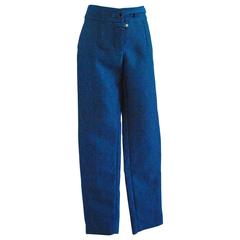 2012 Yves Saint Laurent blu pants NWOT 1