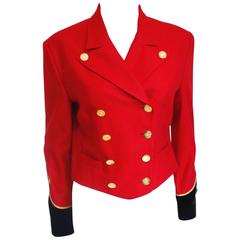 Ralph Lauren Red Military Jacket US 8 UK 12