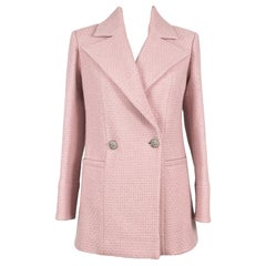 Chanel Neu 2022 Herbst Laufsteg CC Juwelenknöpfe Tweed Jacke