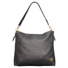 Borsa A Spalla Prada Shopping Tote Hobo Nera