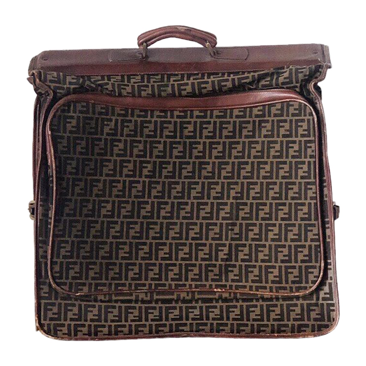 Vintage Rare Collectors Fendi Suiter Suitcase Bag For Sale