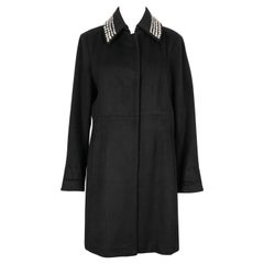 Karl Lagerfeld Black Blended Wool Jacket