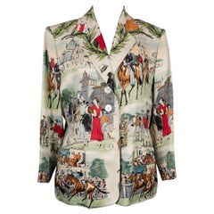 Retro Hermès "Chantilly" Silk Jacket
