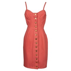 Jean-Paul Gaultier Pink Cotton Dress