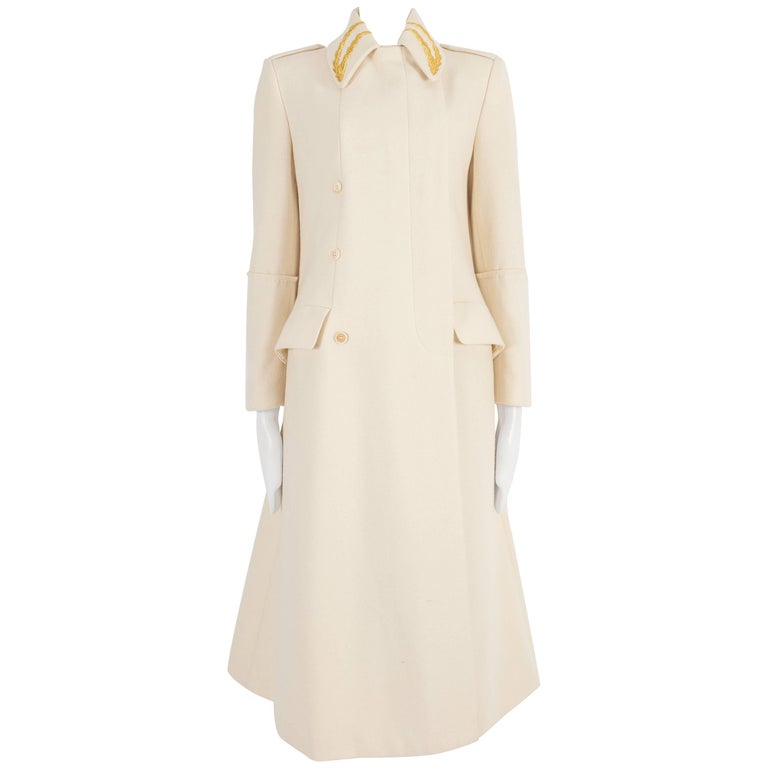 Coat Outlet Alexander Mcqueen Frock Coat Alexander McQueen Cream