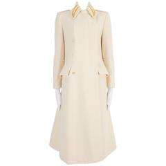 Alexander McQueen tailored cream wool coat, circa 1990s 8