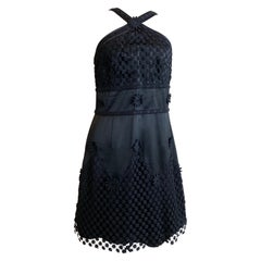 Moschino Cheap and Chic mini robe noire à fleurs