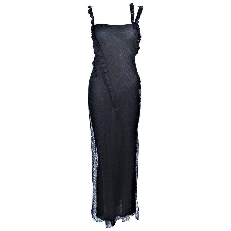 Ivory Embroidered Lace Galliano