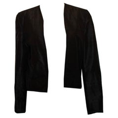 Vintage Vogue Paris Original Black Silk Evening Jacket