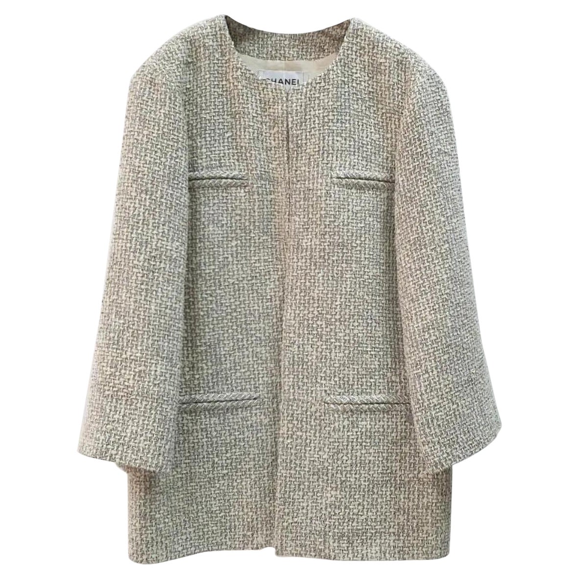 Chanel Tweed Short Coat For Sale