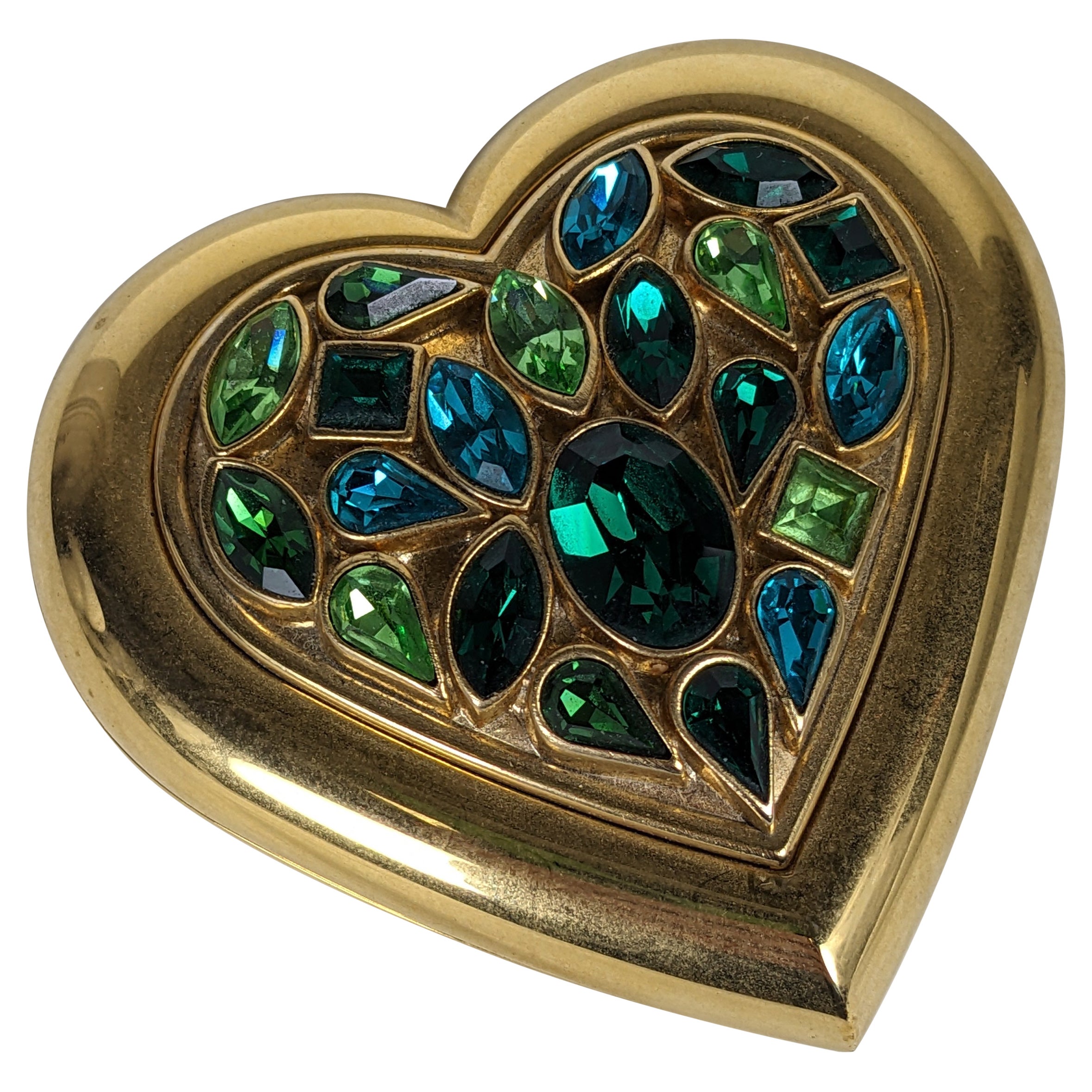 Compatto con cuore gioiello Yves Saint Laurent in vendita