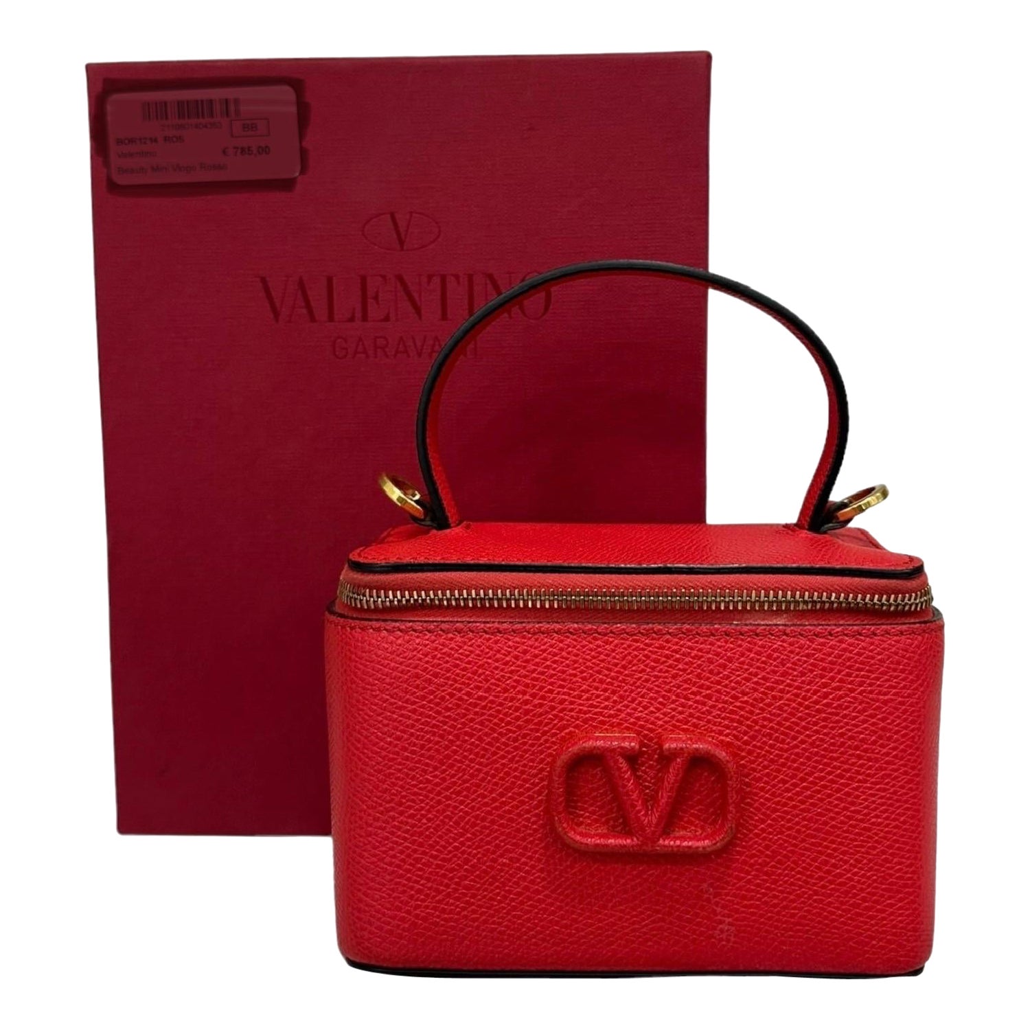 Valentino VLogo Micro Beauty Rosso Borsa a Tracolla For Sale