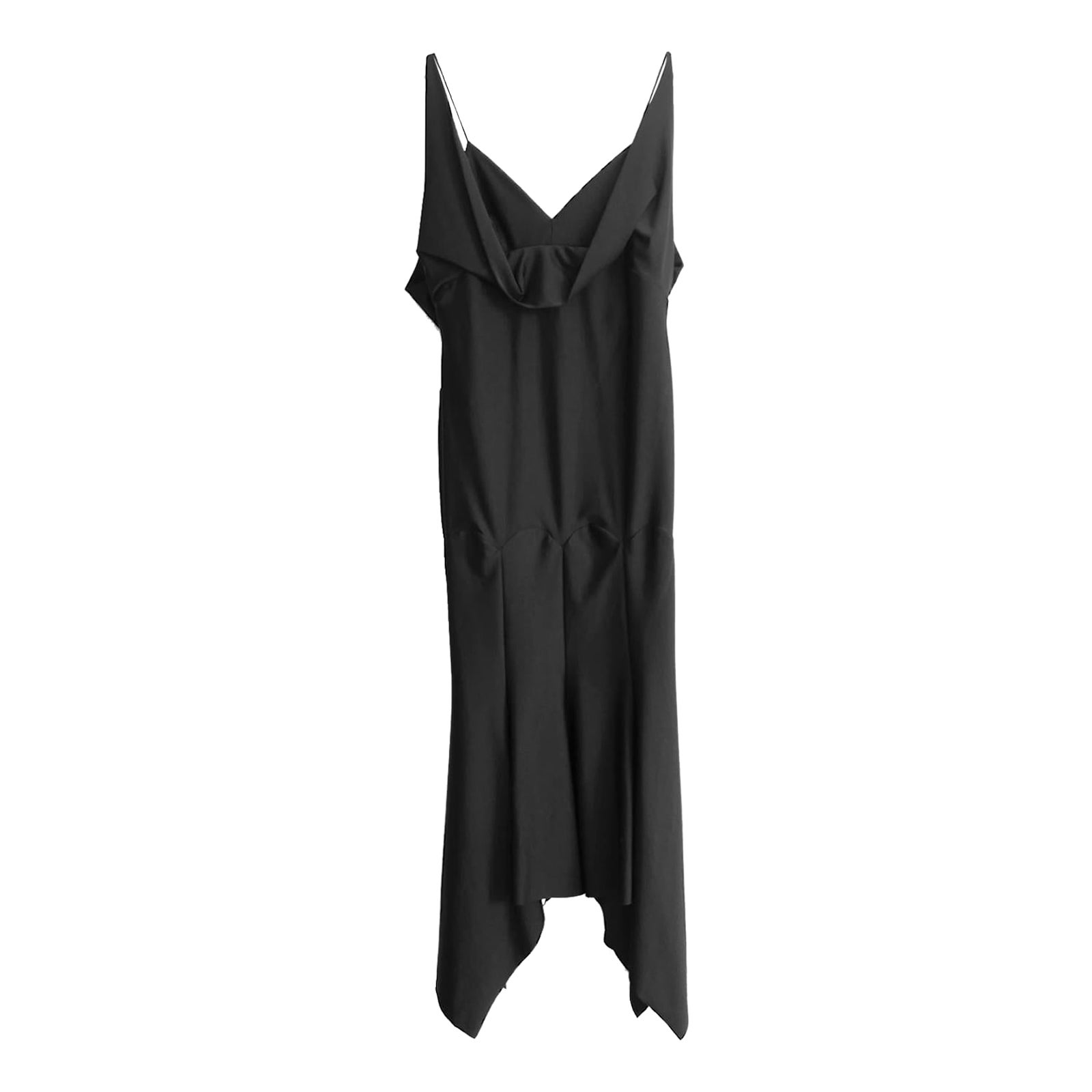 Philosophy Di Lorenzo Serafini Vestito nero con drappeggio in vendita
