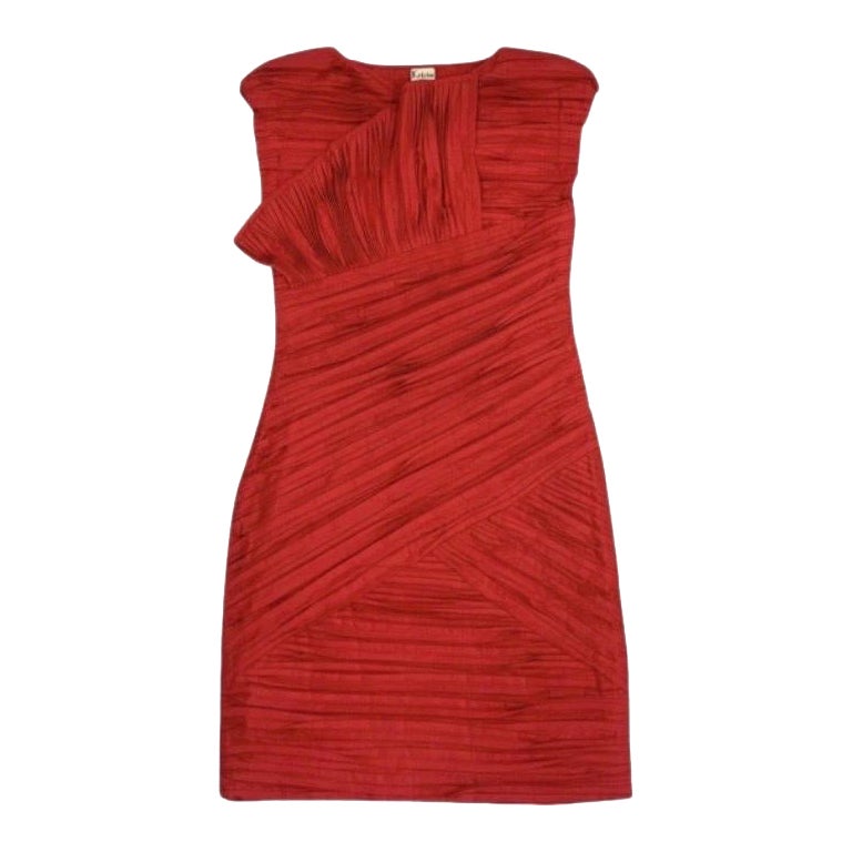 Krizia red mini dress For Sale