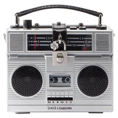 Used Dolce & Gabbana fully functional boom box-shaped Radio Bag  Retail Price $8, 895