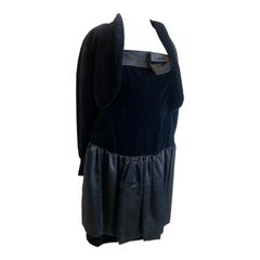 Complete velvet dress and bolero Yves Saint Laurent 
