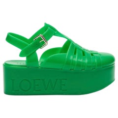 Cuña de goma Loewe en verde Sz 37 NWT