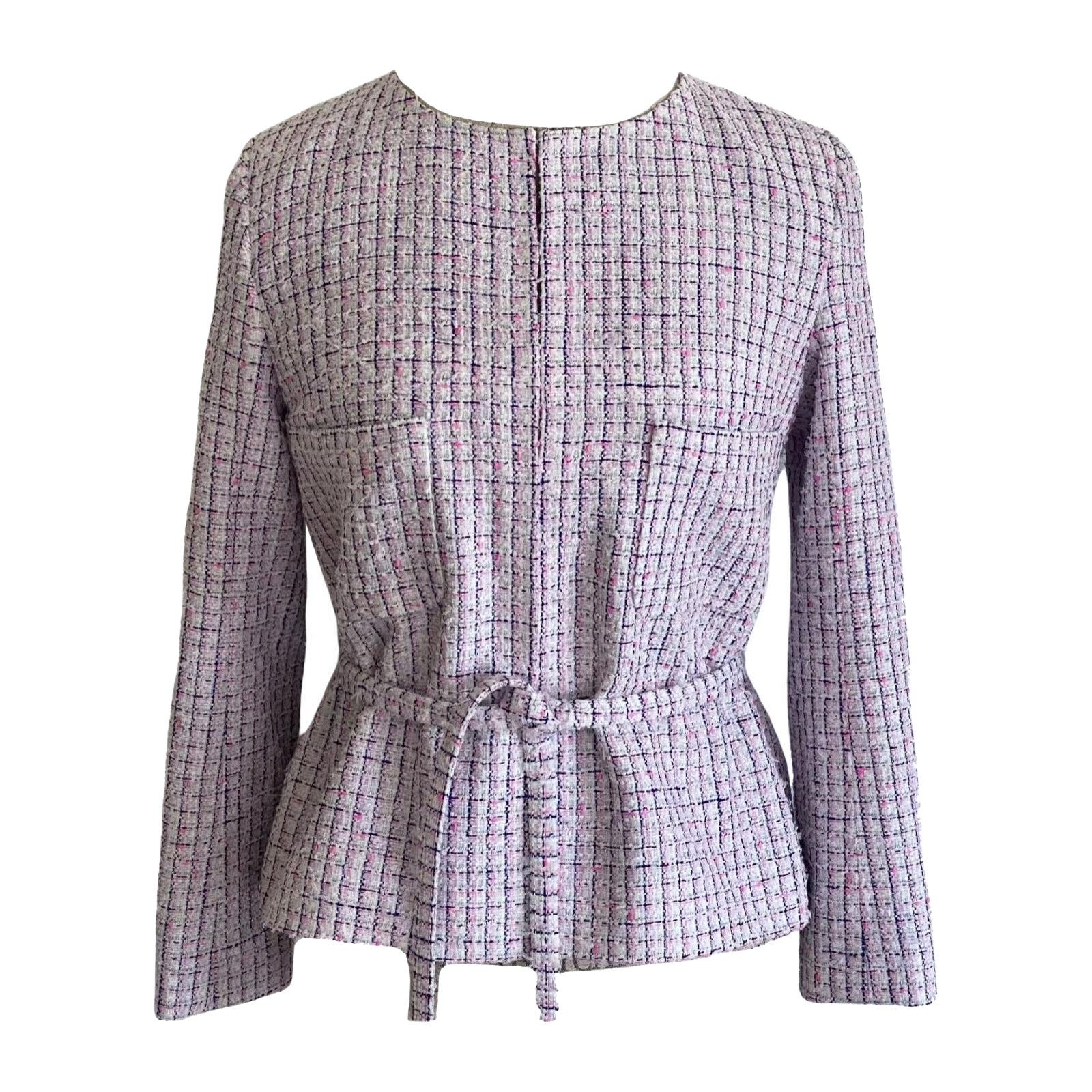 Chanel Lesage Tweed Jacket in Lilac For Sale