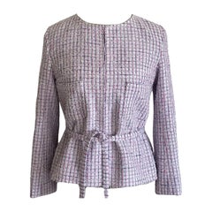 Chanel Lesage Tweed-Jacke in Flieder