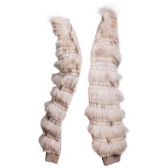 Rabbit and Knit Fur Vest with Hood
