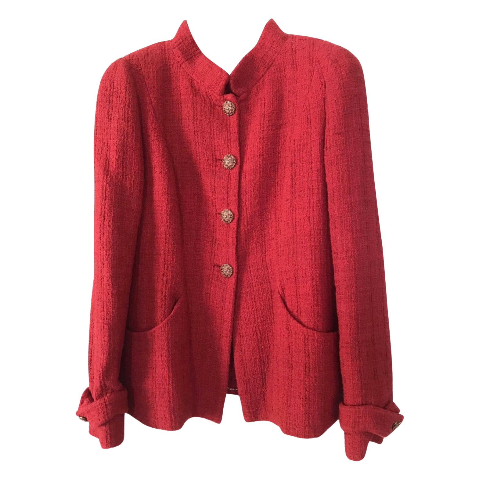 Chanel CC Jewel Buttons Tweed Jacket For Sale