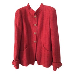 Used Chanel CC Jewel Buttons Tweed Jacket