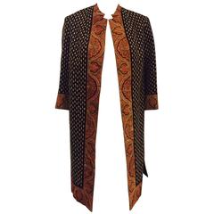Vintage Odette-Mallorca Multi Color Beaded & Sequined Coat With Paisley Trim 9