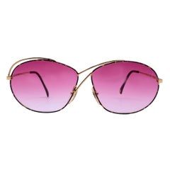 Casanova Retro Pink Gold Plated Sunglasses C 02 56/20 130mm