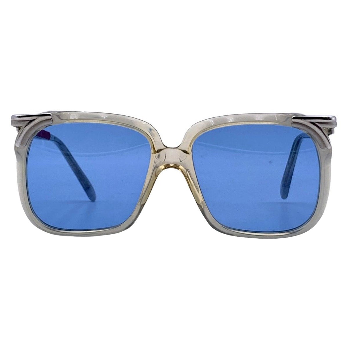 Cazal Vintage Grey Sunglasses Mod. 112 Col. 01 52/16 130 mm For Sale