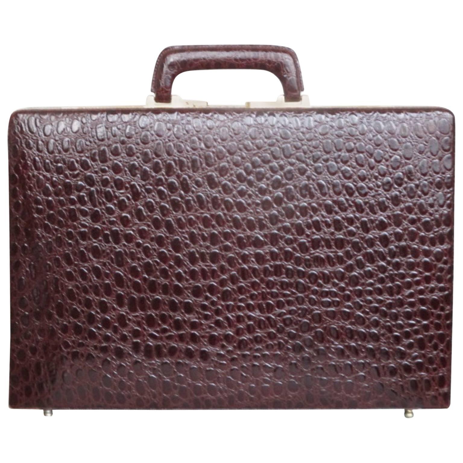 Business Class Patent Leather Presto Briefcase 