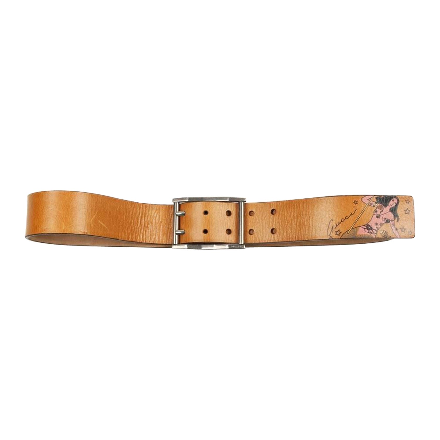 Gucci Men Leather Belt Size 95, S673 For Sale