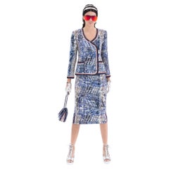 New W/ Tags Chanel S/S 2016 Kendall Jenner Runway Skirt & Jacket Suit